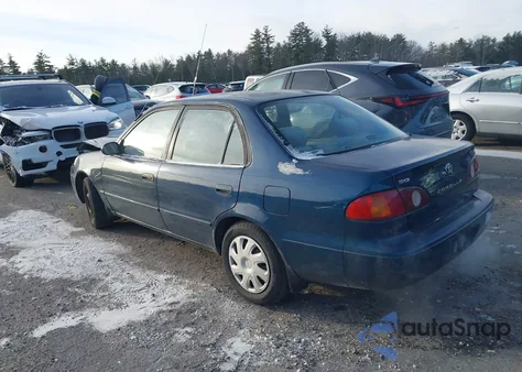 2002 Toyota Corolla Le z USA, uszkodzony, nr VIN 2T1BR12E72C581972